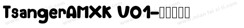 TsangerAMXK V01字体转换